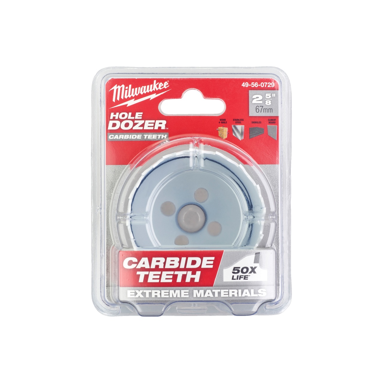 Carote HOLE DOZER™ cu dinți din carbură 65 mm