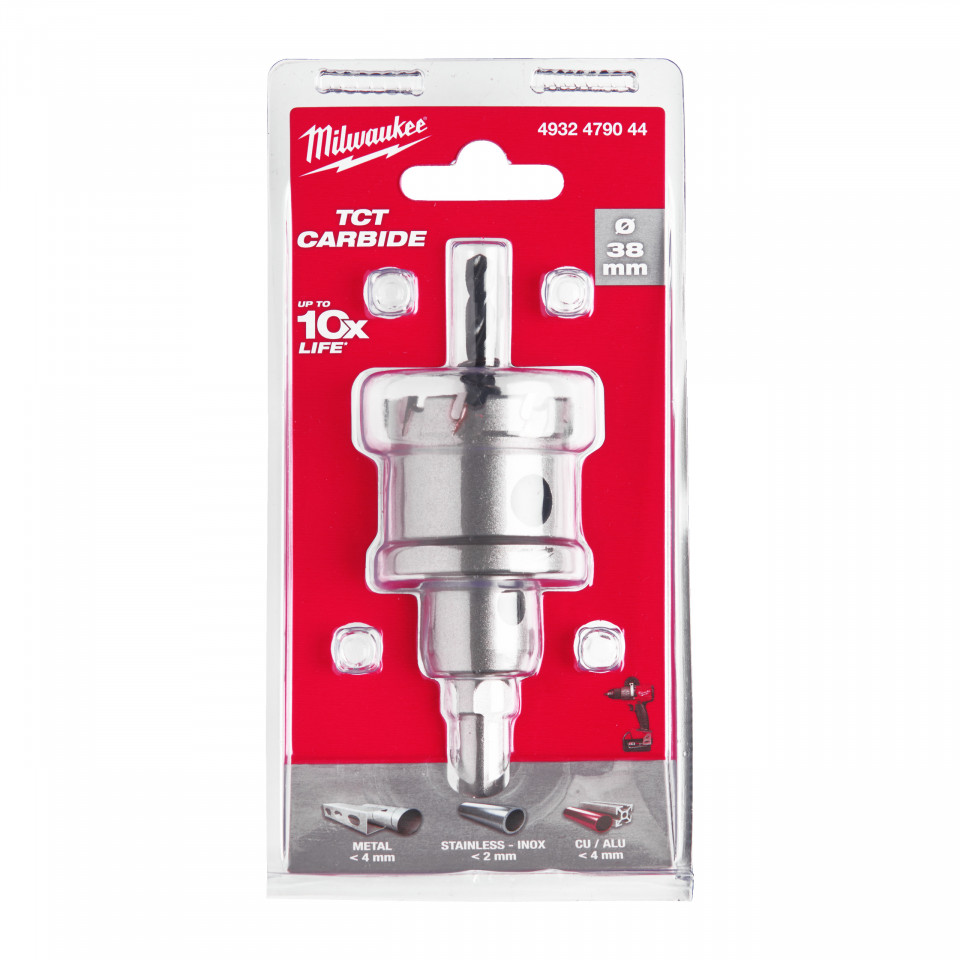 Carote oțel inoxidabil TCT 38 mm