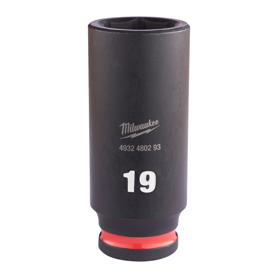 Cheie tubulară de impact MILWAUKEE SHOCKWAVE™ IMPACT DUTY, 3/8" IMPACT SOCKET DEEP 19mm L65mm