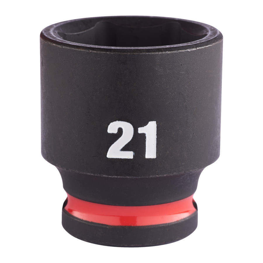 Cheie tubulară de impact MILWAUKEE SHOCKWAVE™ IMPACT DUTY, 3/8" IMPACT SOCKET STD 21mm L34mm