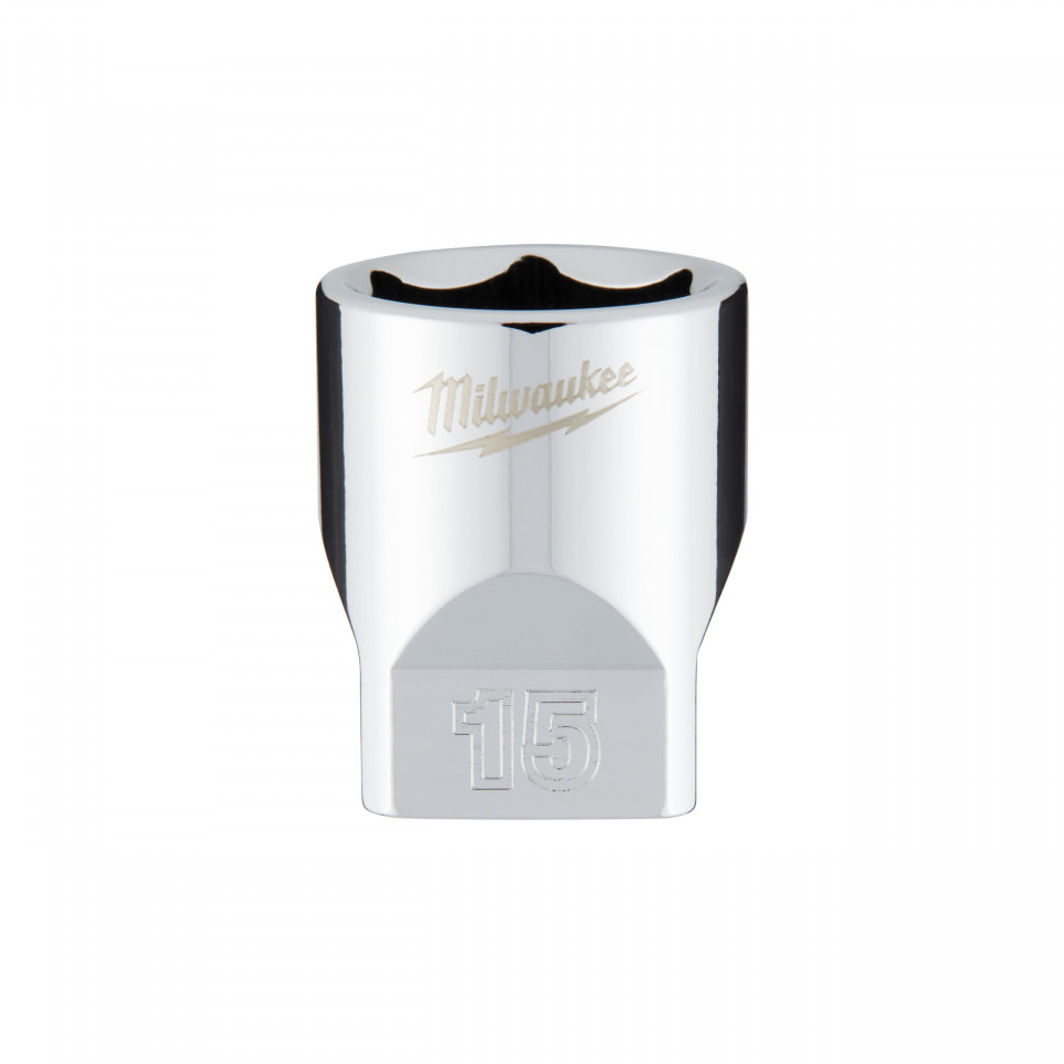 Cheie tubulară Milwaukee 1/4, sistem metric, scurtă - 15mm