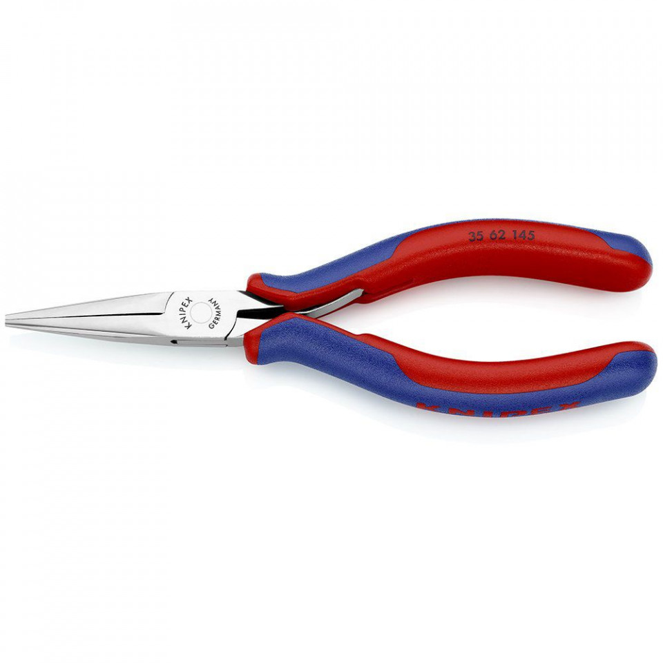 Cleste electronica, cioc lung semirotund, KNIPEX, 145 mm