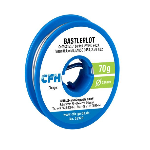 Cositor fara plumb CFH 52329, BL 329, 70 g, 2 mm