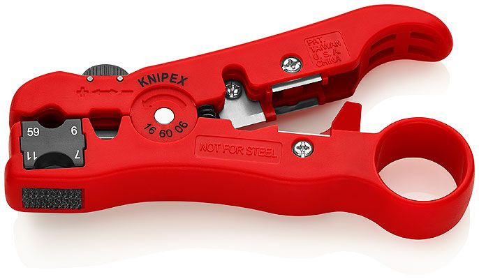 Dezizolator pentru cabluri coaxiale și cabluri de date RG 59, RG 6, RG 7, RG 11, lungime 125 mm