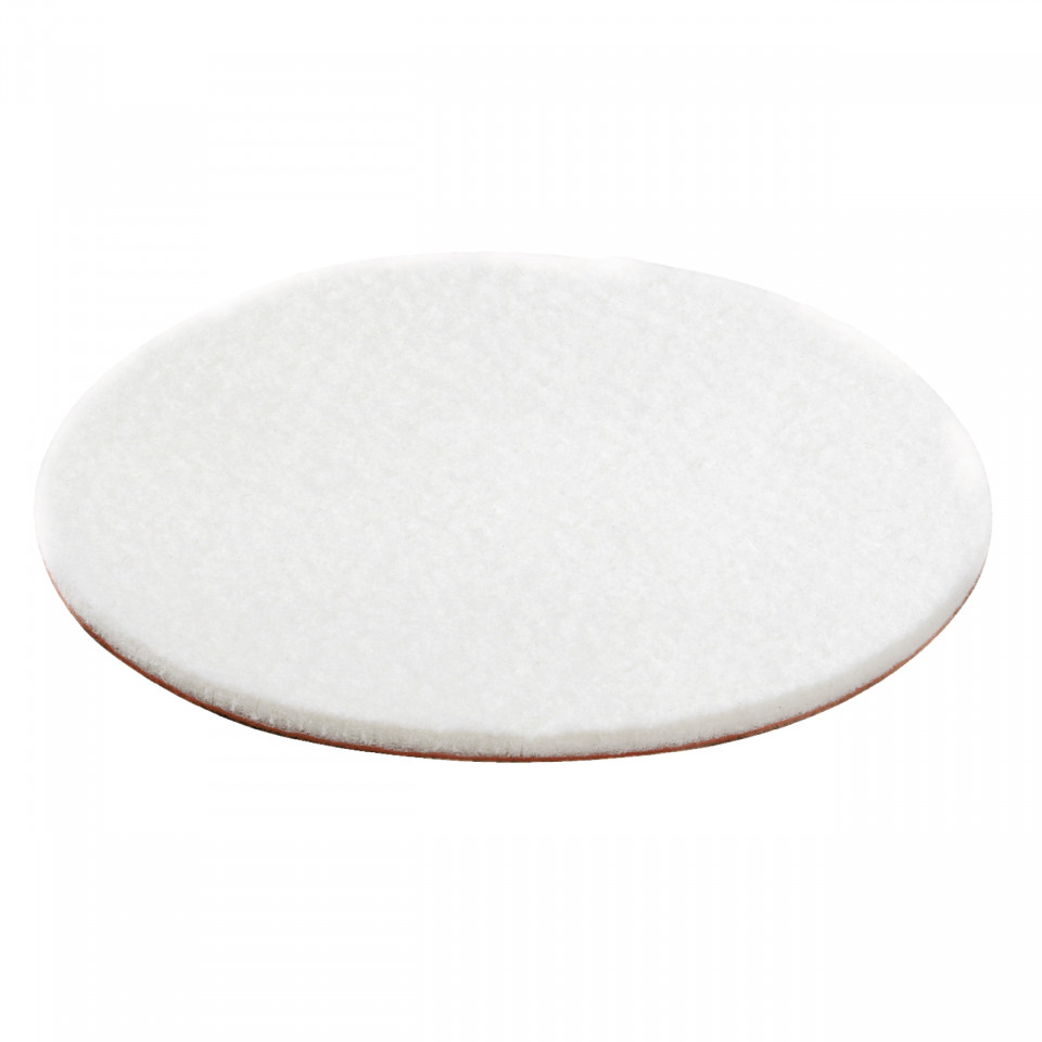 Disc șlefuire din pâslă 150 mm. Șlefuire fină / lustruire a lucrărilor noi de lăcuire, metalelor neferoase și oțelului inoxidabil; poate fi folosit și cu pastă de lustruit.
