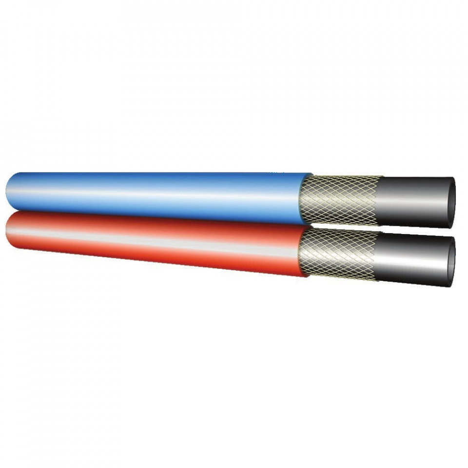 Furtun din cauciuc - sudura-taiere - dublu - oxigen-acetilena: 6,3-9 mm