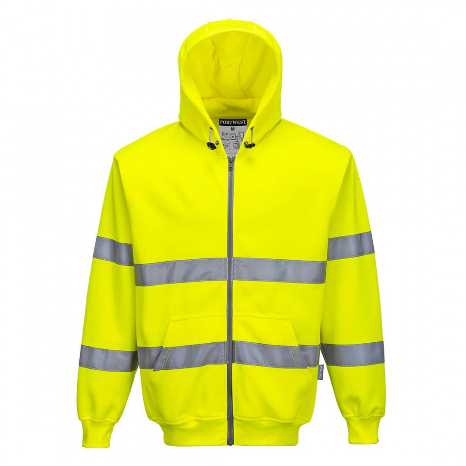 Hanorac Hi-Vis cu Fermoar Frontal B305