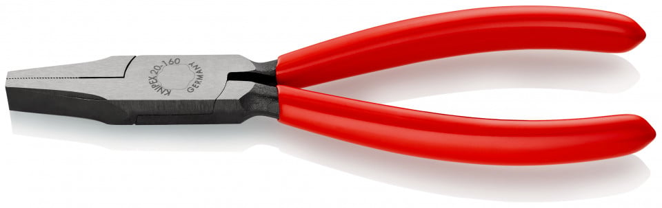 KNIPEX 20 01 160 Clește plat acoperite cu plastic vopsit negru 160 mm