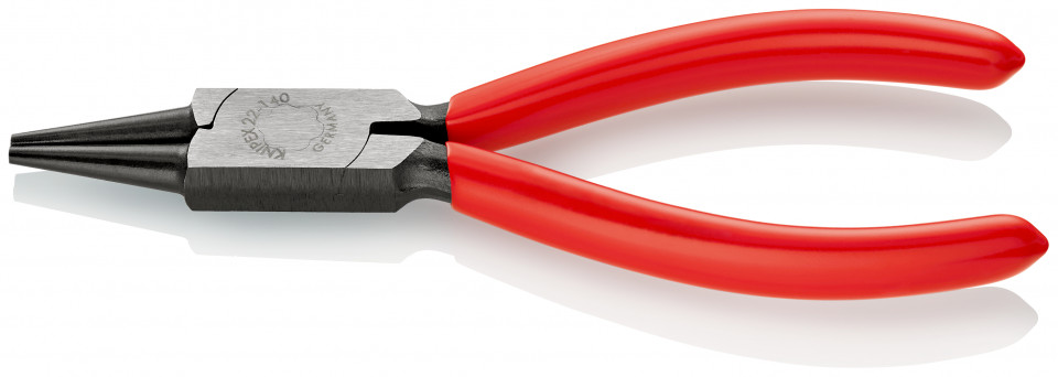 KNIPEX 22 01 140 Clește rotund acoperite cu plastic vopsit negru 140 mm