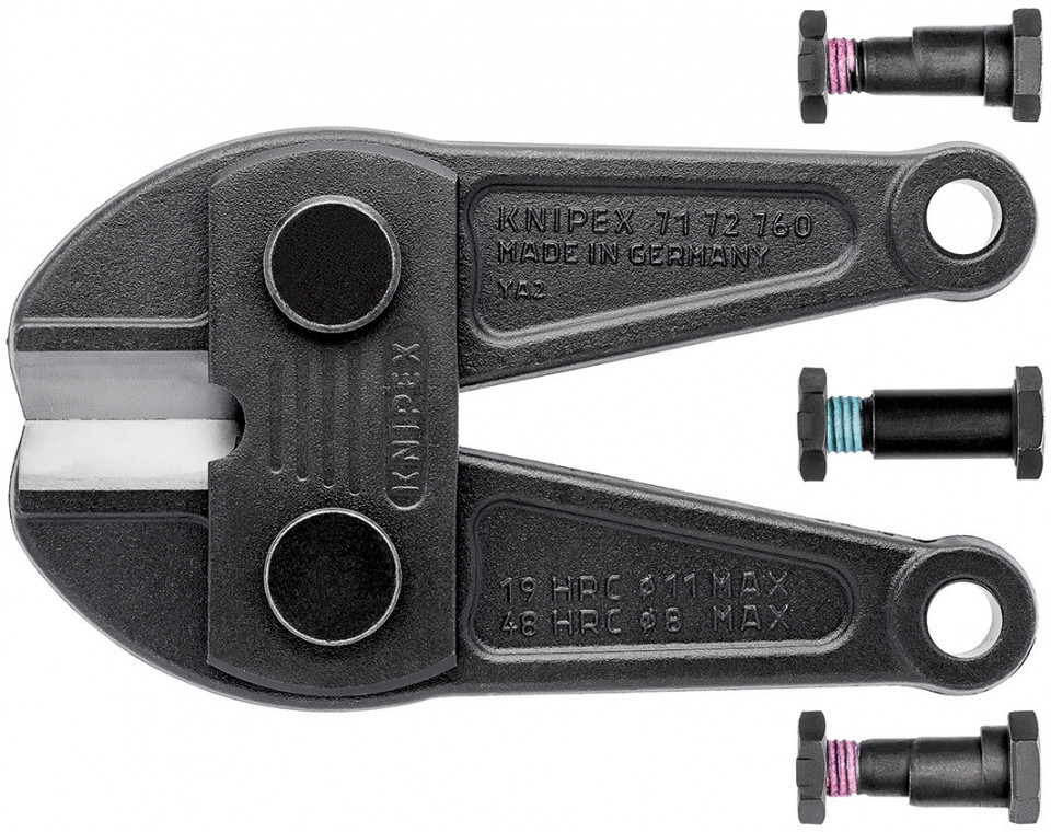 KNIPEX 71 79 760 Cap cu cuţite de schimb pentru 71 72 760 complet, cu șuruburi