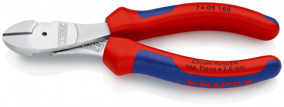 KNIPEX 74 05 160 Șfic de forță cu manşoane multicomponent cromat 160 mm