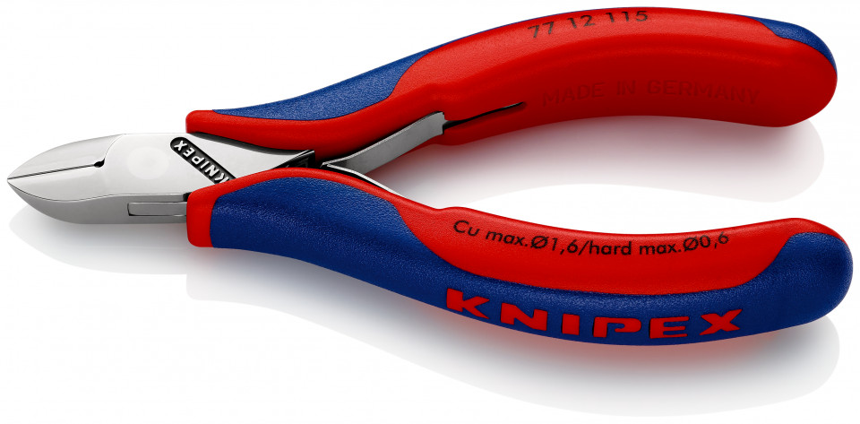 KNIPEX 77 12 115 Șfic pentru instalații electronice cu manşoane multicomponent 115 mm