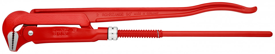 KNIPEX 83 10 020 clește pentru țevi la 90° vopsit electrostatic în roșu 560 mm