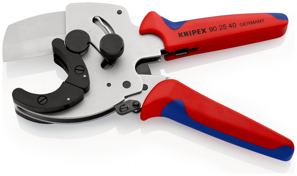 KNIPEX 90 25 40 Clește pentru tăiat țevi pentru țevi compozite și tuburi de plastic cu manşoane multicomponent zincat 210 mm