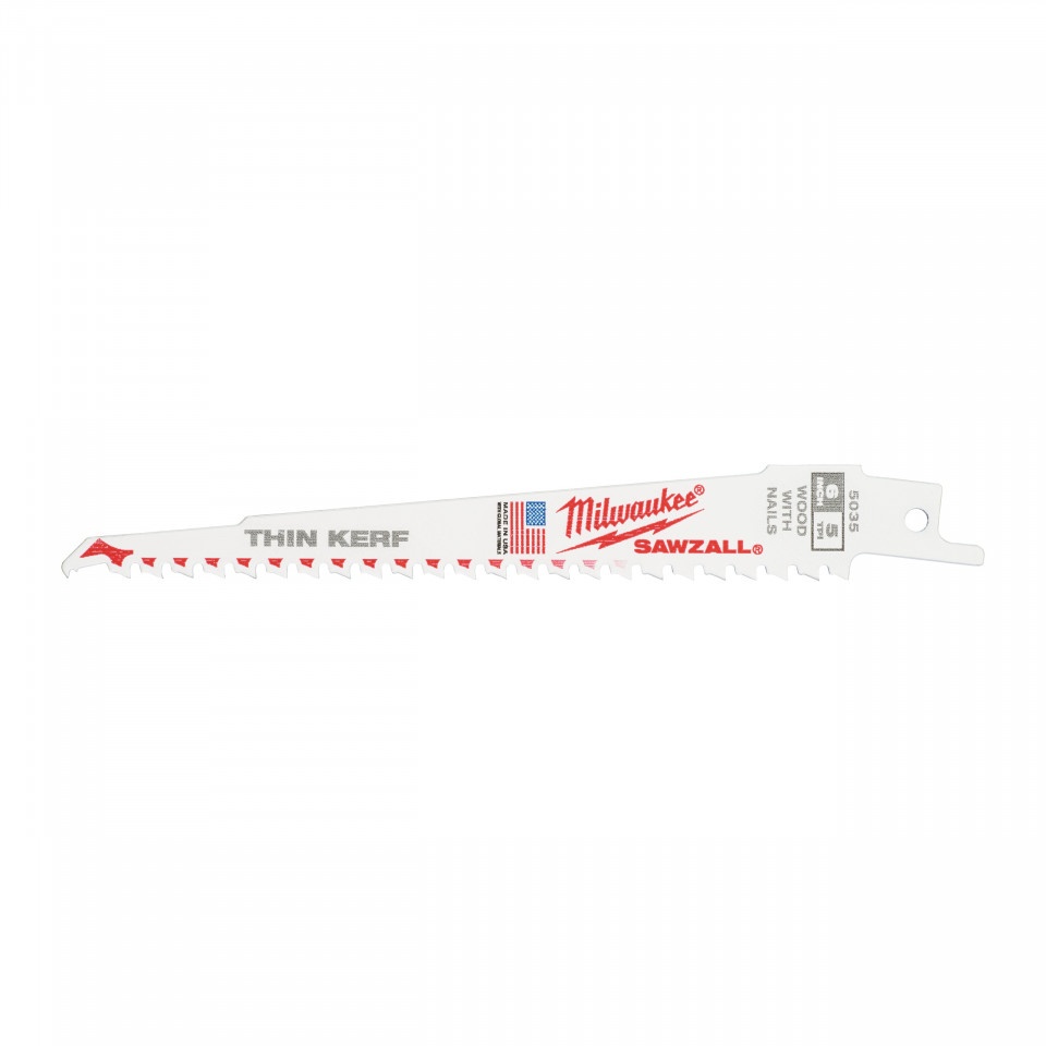 Lemn cu cuie: Pânză pentru demolări THIN KERF Milwaukee (Lungimea pânzei (mm): 150) - 5 bucati