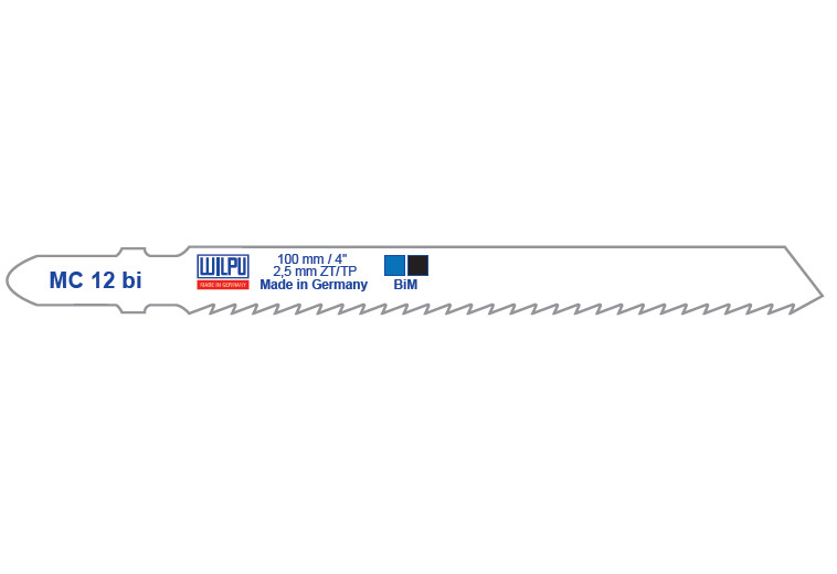 MC 12 BI Panza Bi-Metal pentru fierastrau vertical, prindere T, pentru neferoase / 5 bucati, DIM 100 x 7.8 x 1.27 mm
