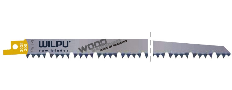 Panza Wilpu HCS/CV pentru fierastrau sabie pentru lemn 300x19x1.27 mm
