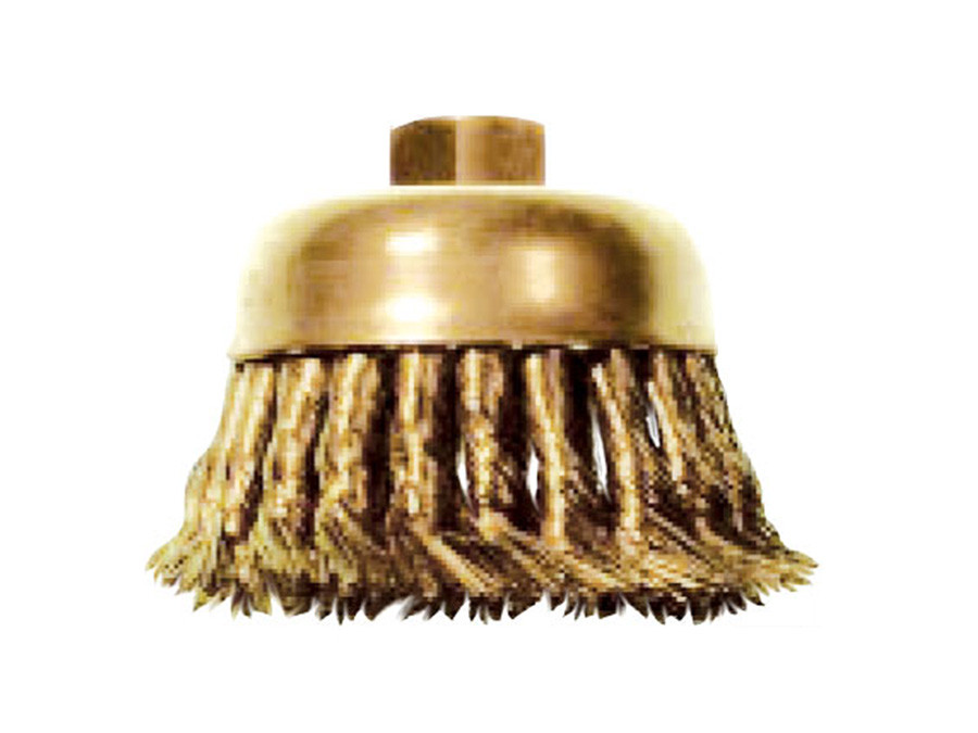Perie de sarma impletita in forma de cupa - MOB AEX - 100 mm H: 30 mm