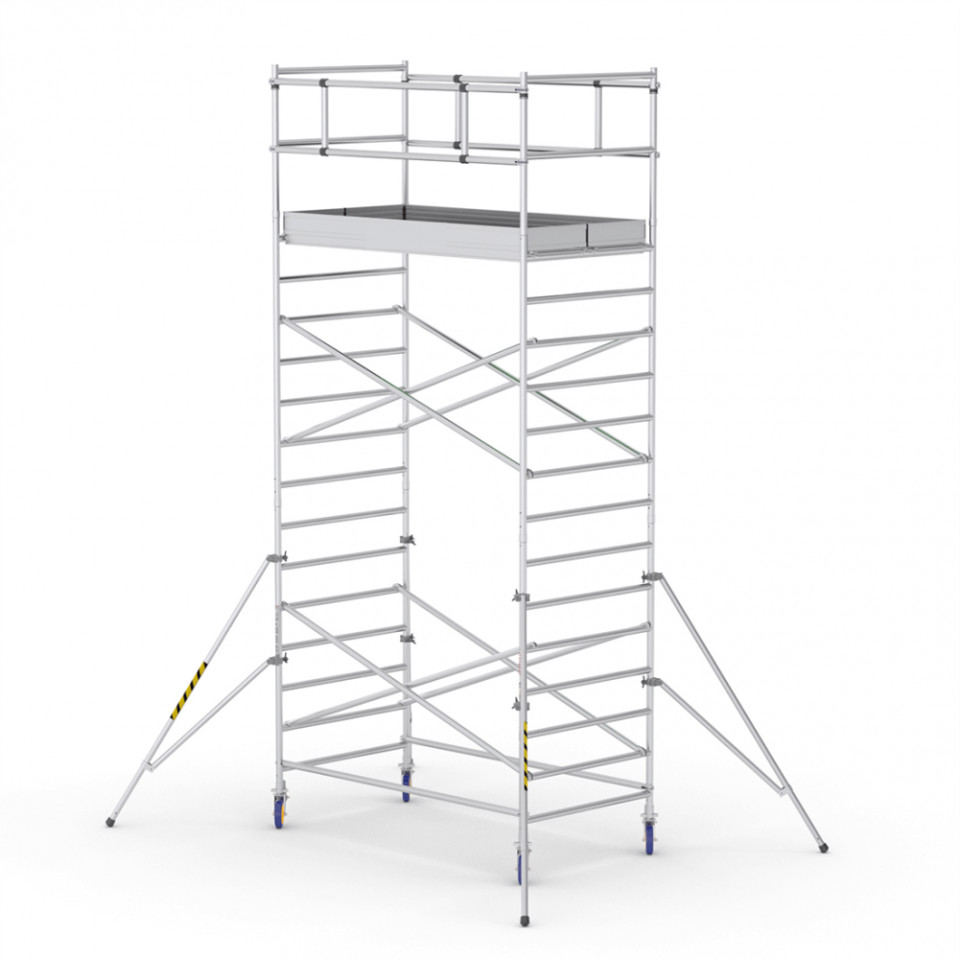 ProTUBE L6 Schela mobila profesionala din aluminiu H lucru 6,2m, podina 120 x 240 cm