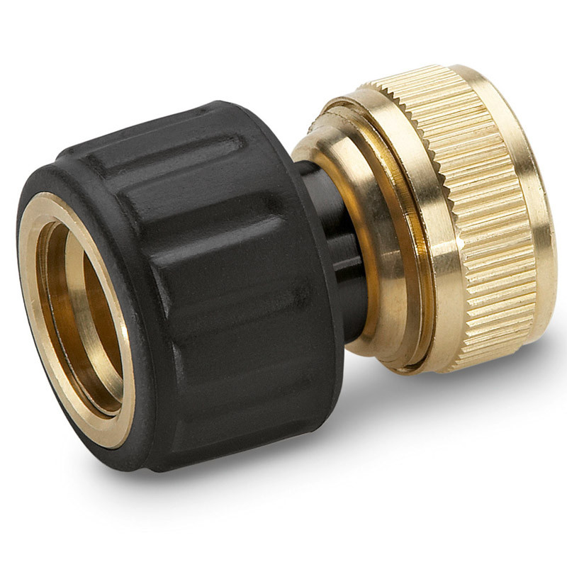 Racord/conector/cupla rapida Karcher, din alama, CU AQUASTOP, 3/4"
