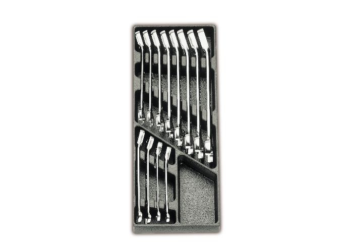 Set 12 chei inelare Beta cu clichet 8-19mm in suport termoformatat T45