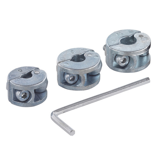 Set 3 opritoare universale, de profunzime Wolfcraft 2755000 pentru burghie cu diametrul de 6, 8 si 10 mm