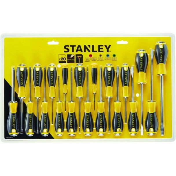 Set mixt 20 surubelnite Essential Stanley STHT0-60213, PZ / PH / SL / TX