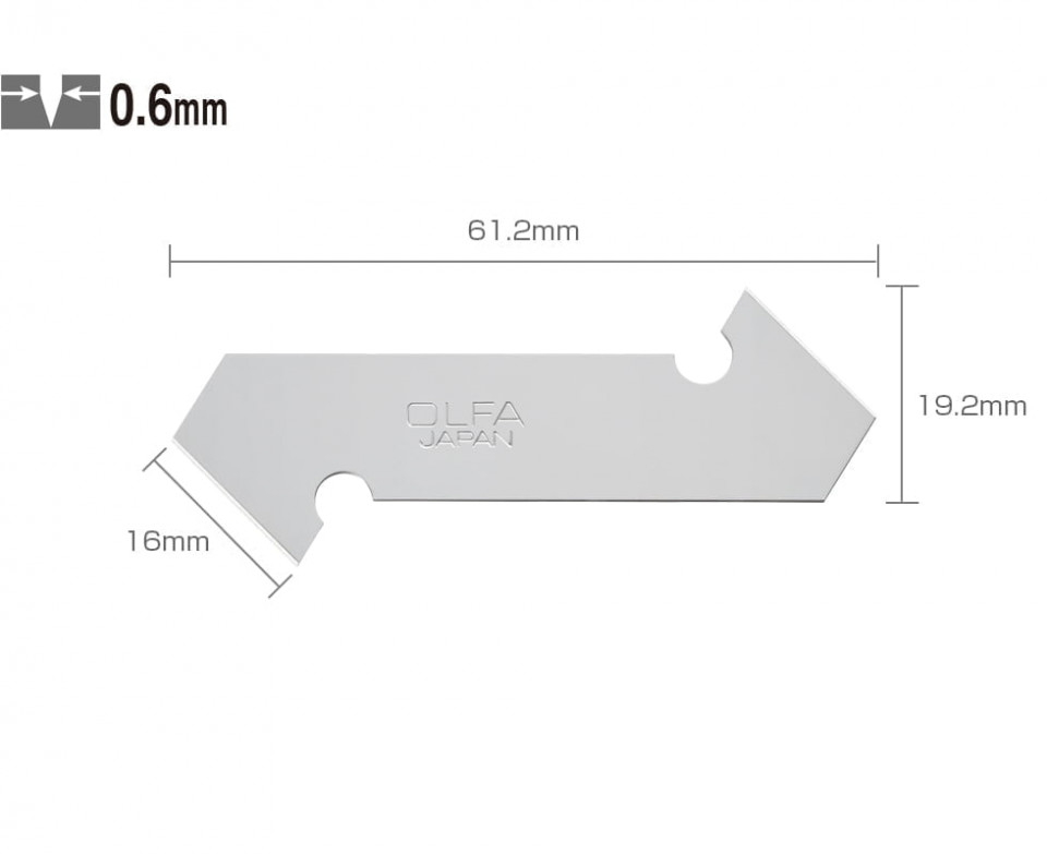 Set PB-800 - lame japoneze taiere plastic, plexiglas, textolit, 3 lame, Olfa