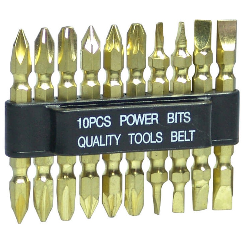 Set varfuri duble "Gold' 1/4", 10 piese
