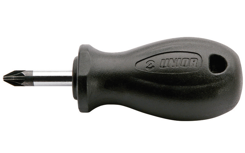 Surubelnita profil Pozidrive (PZ) varianta Stubby, maner polipropilena, cromata, DIM PZ 1x25
