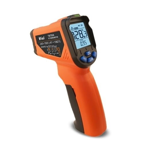 Termometru TM750A cu infraroșu și indicație laser multipunct, măsurare suprafețe