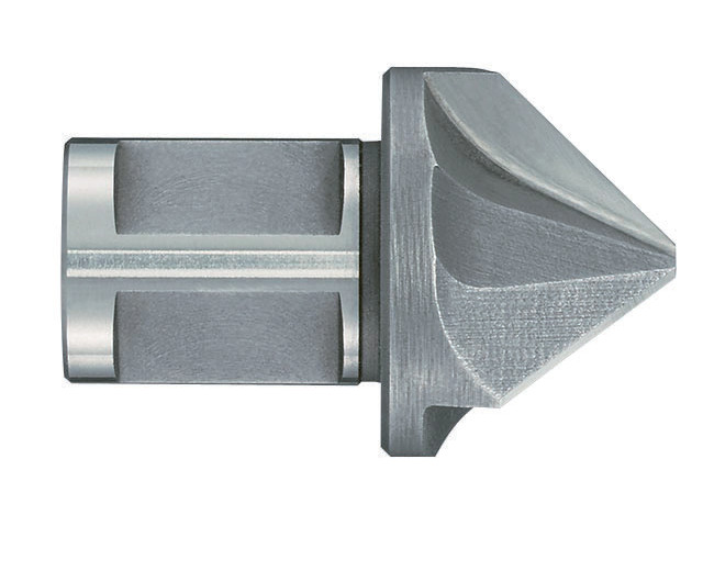 Tesitor cu 3 muchii 90 grade HSS, prindere Weldon 19 mm, DIM 40