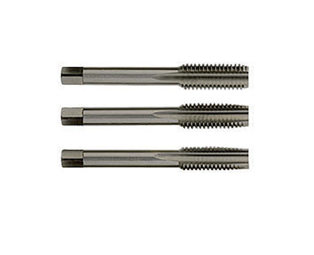 1050051 Tarozi pentru filetare manuala, pas normal, DIN 352, Forma C, HSS-G, 3 buc/set, DIM M 3 x 0.5
