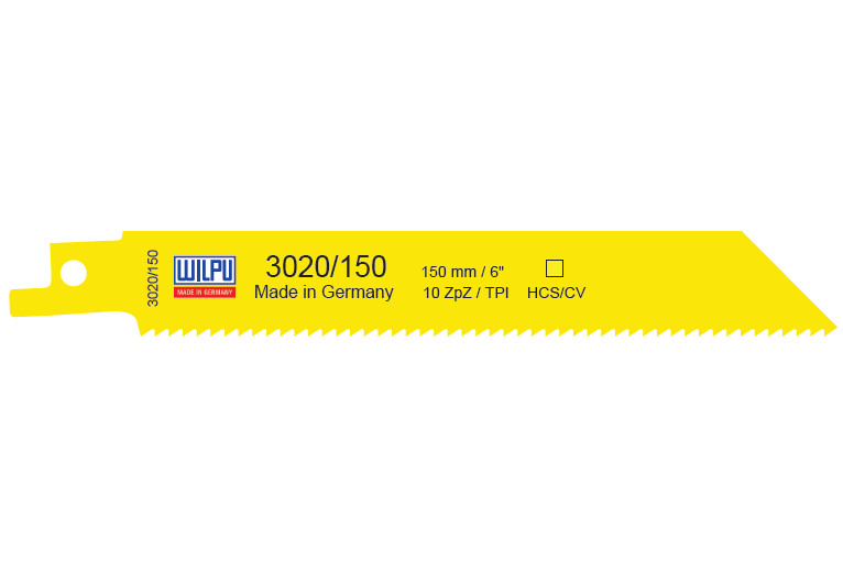 3020/150 Panza HCS/CV pentru fierastrau sabie, pentru lemn / 5 bucati, DIM 150 x 19 x 1.05 mm