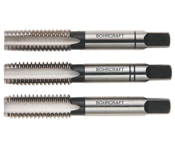 4109 Tarozi pentru filetare manuala, pas normal, pe stanga, DIN 352, HSS-G, 3 buc/set, DIM M 18