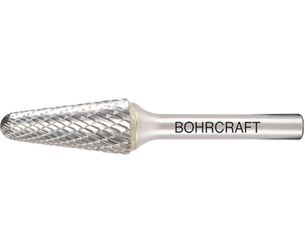 5150 Freze biax din carbura metalica sinterizata - CMS conica cu varf rotunjit, Forma L (KEL), DIM 8 x 22