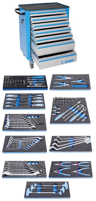940EV4+1000ak3 Set scule 131 piese in module SOS cu dulap 940EV4