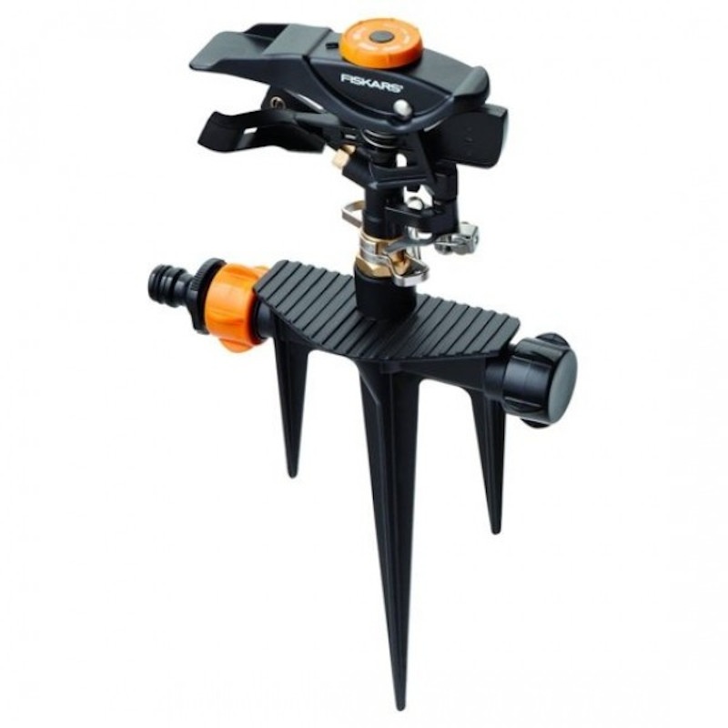 Aspersor pulsator metalic, cu impact si spin metalic, capacitate de irigare de peste 500 mp