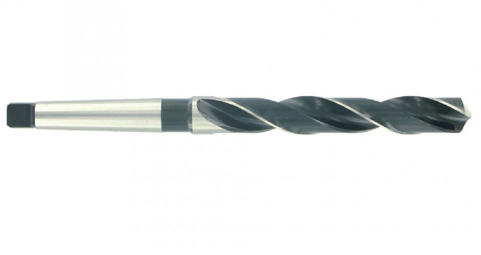 Burghie cilindrice extralungi cu coada conica / Con Morse, pentru metal, similar DIN 1870 (NFE 66076), HSS, tip N, 118, DIM 14x215x315 mm