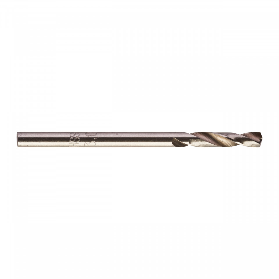 Burghie scurte MILWAUKEE HSS Ground pentru metal - DIN 1897 Ø 3x16x46 mm - set 10 buc