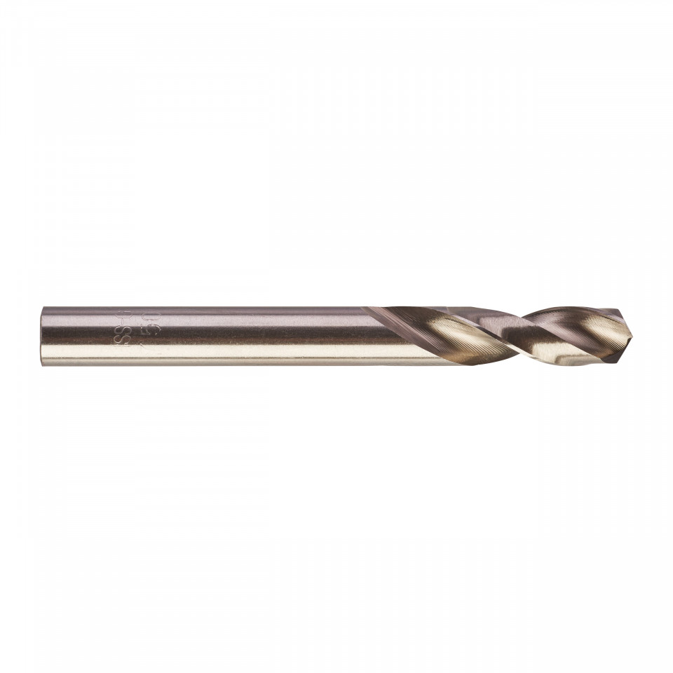 Burghie scurte MILWAUKEE HSS Ground pentru metal - DIN 1897 Ø 7.5x34x74 mm - set 5 buc