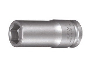 Cap cheie tubulara de impact lunga ASW cu pereti subtiri si profil de protectie 3/8" 8mm L50mm