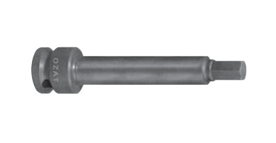 Cap cheie tubulara de impact OZAT 1/2" cu profil hexagon exterior, o piesa, 8mm L100mm