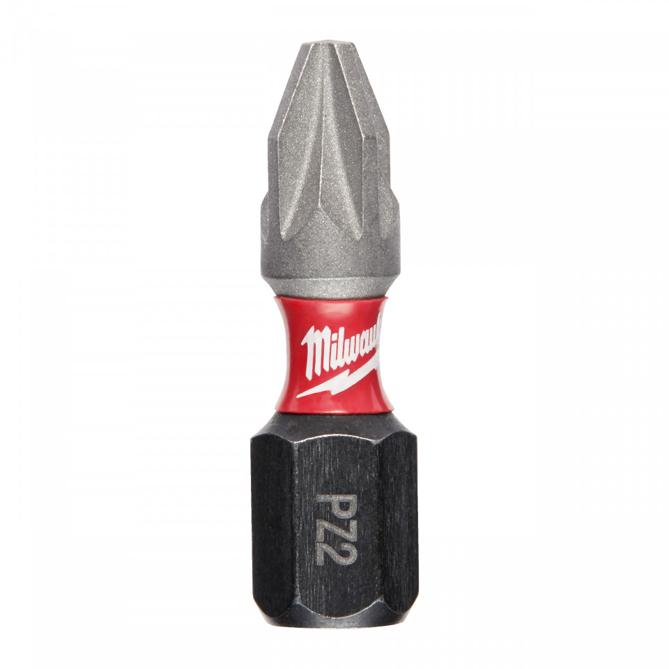 Cap surubelnita Pozidrive (PZ) Milwaukee SHOCKWAVE - PZ2 x 25 mm - 2 buc