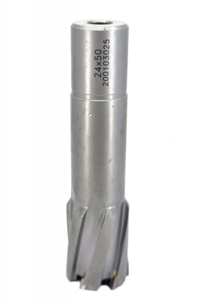 Carota pt. otel din carbura de tungsten, ∅24mm, h=50mm, cu prindere Weldon - DXDY.P-TCT-50.24.W