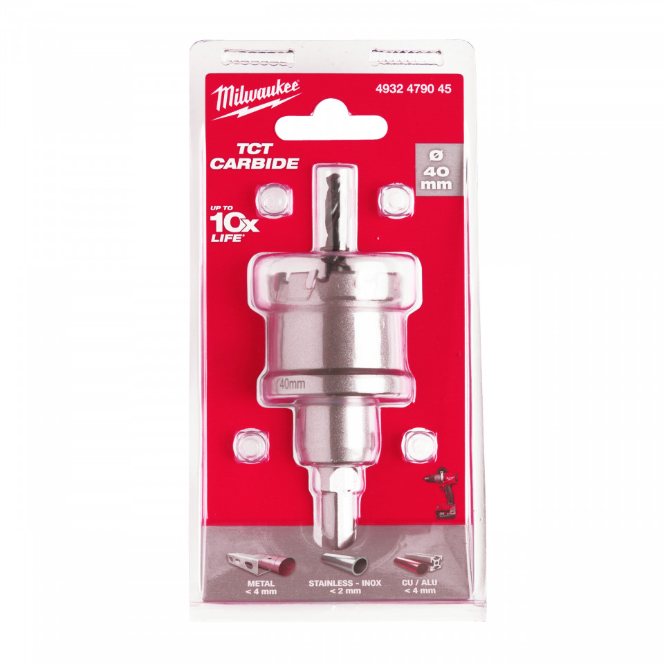 Carote oțel inoxidabil TCT 40 mm