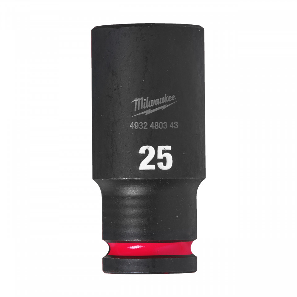 Cheie tubulara de impact 1/2" MILWAUKEE SHOCKWAVE™ IMPACT DUTY - lungi 25 mm L78mm