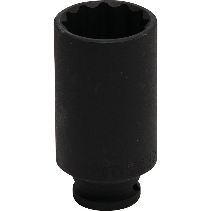 Cheie tubulara de impact, lunga, 32 mm, 12 puncte, 1/2"