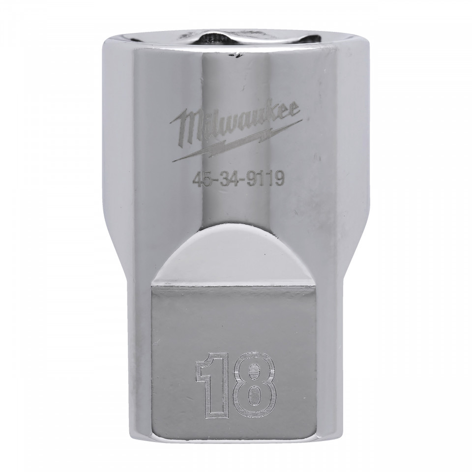 Cheie tubulară Milwaukee 1/2, sistem metric, 18mm, scurtă