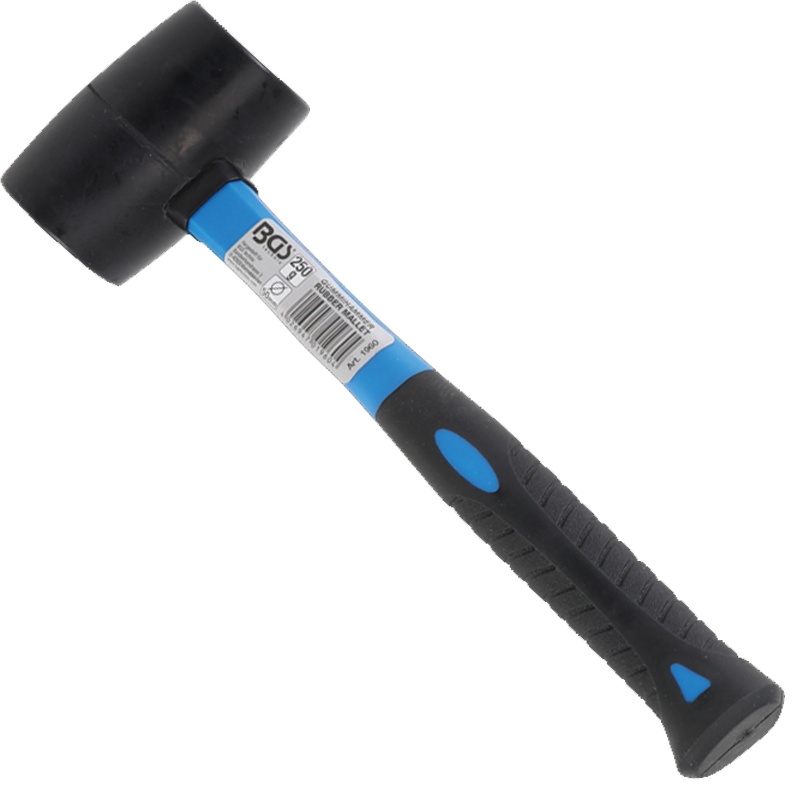 Ciocan cauciuc cu maner fibra de sticla, cap Ø=50 mm, 250 g